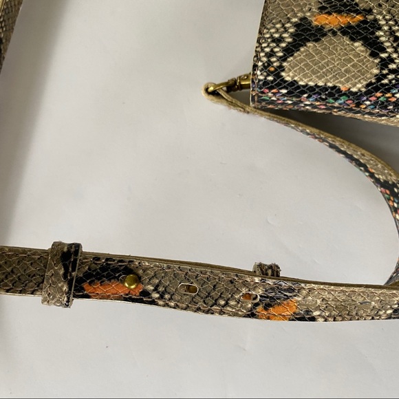 Madewell Transport Crossbody Snake Zip Top New - Picture 11 of 12